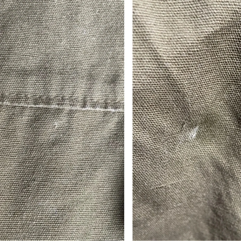 JustFab Canvas Cropped Jacket Balloon Sleeve Olive Green Boxy Cargo Like SZ XXL - Picture 16 of 16